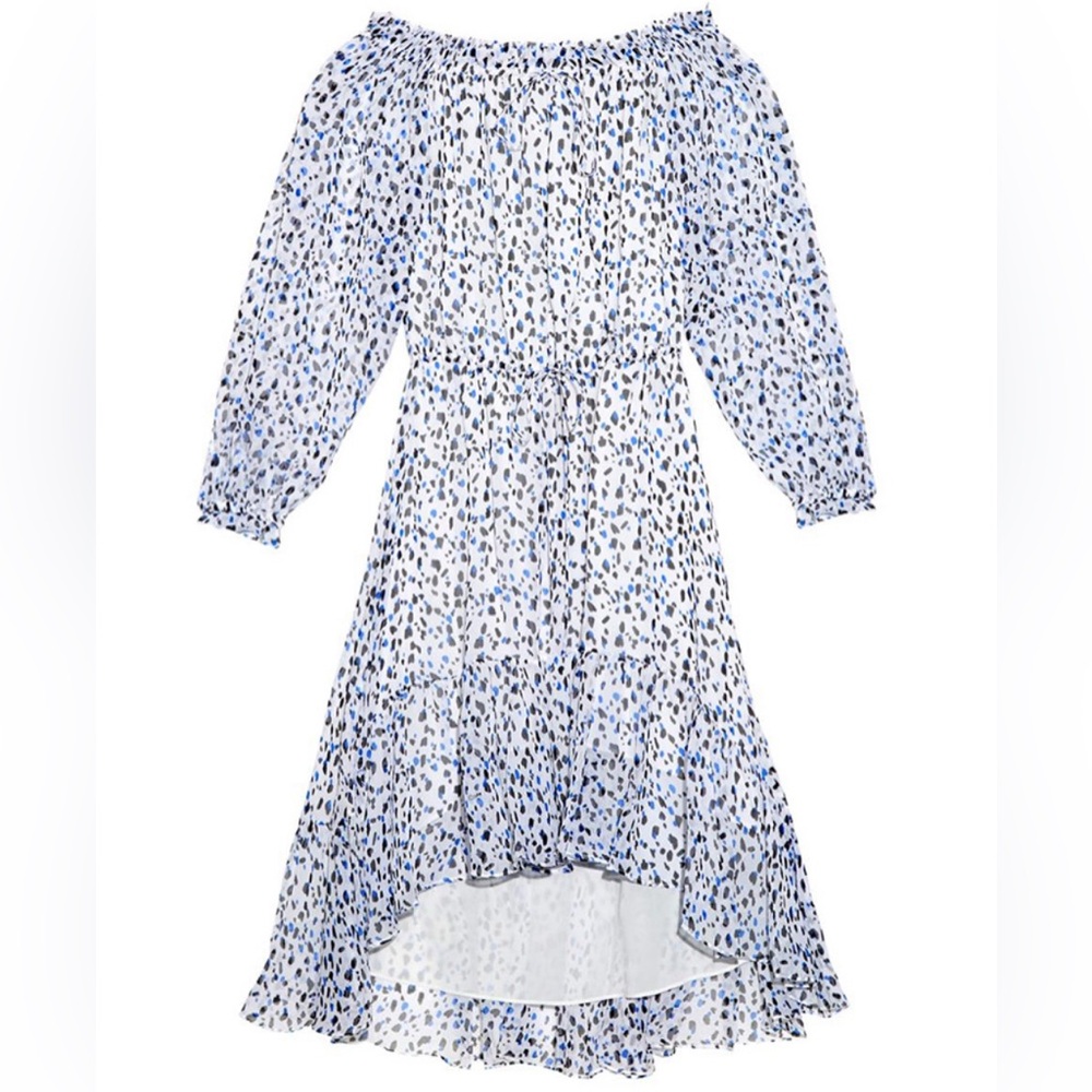 Diane von Furstenberg Camila Printed Silk Chiffon Dress size 4